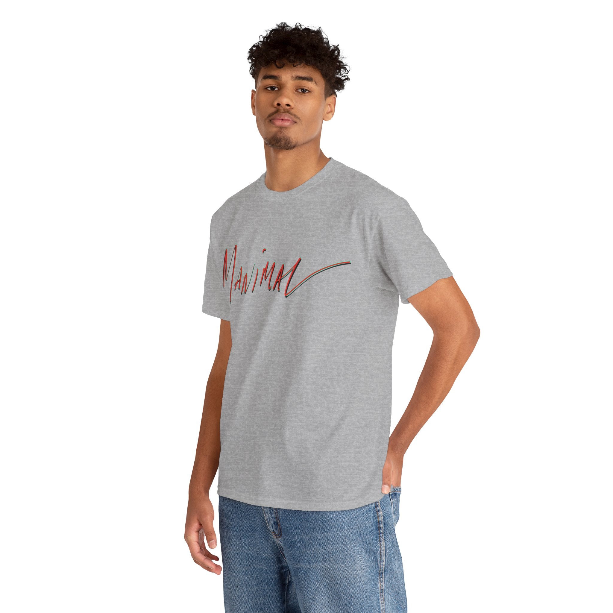 Written by Hand ‘Manimal’, Bold Funny Assertive Charactisation Unisex Tee Shirt | Unisex Cotton T-Shirt | Humorous, Semi-Formal Adult, Everyday T-shirt Gift | Simple Graphic 100% Cotton Eco-Friendly...