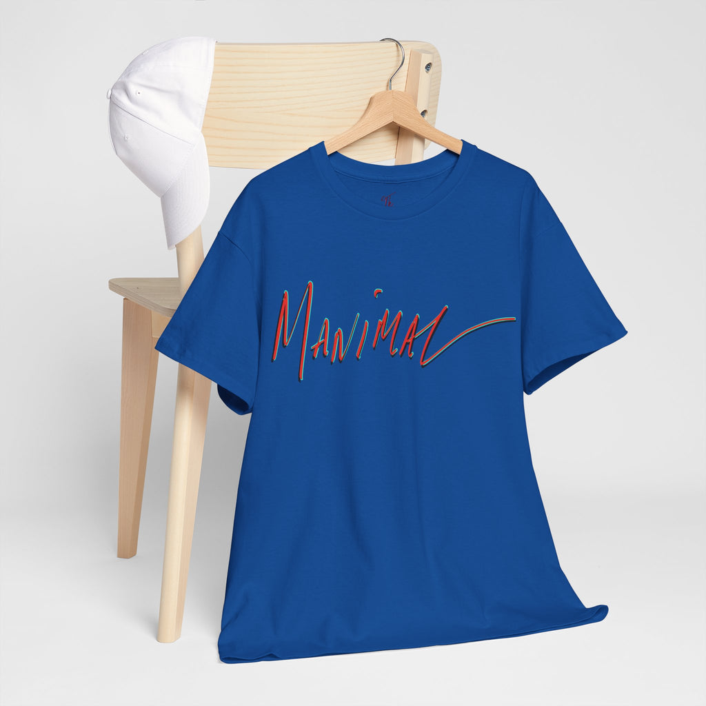 Written by Hand ‘Manimal’, Bold Funny Assertive Charactisation Unisex Tee Shirt | Unisex Cotton T-Shirt | Humorous, Semi-Formal Adult, Everyday T-shirt Gift | Simple Graphic 100% Cotton Eco-Friendly...