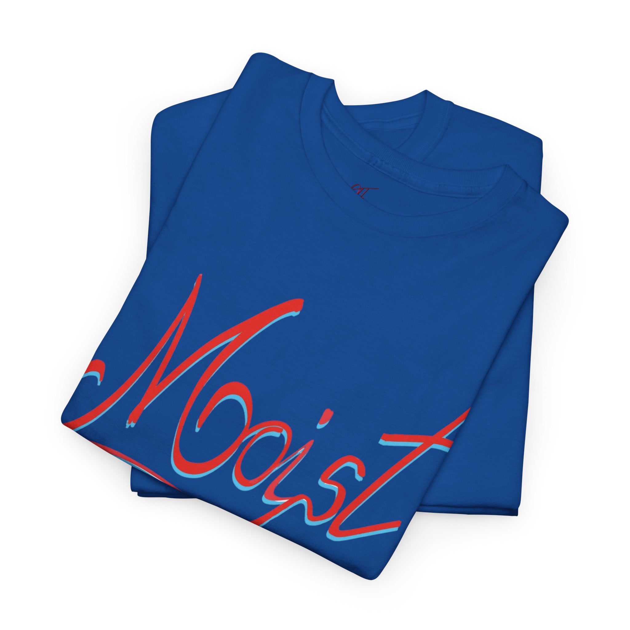 Moist Script T-Shirt — Playful Retro Typography Tee