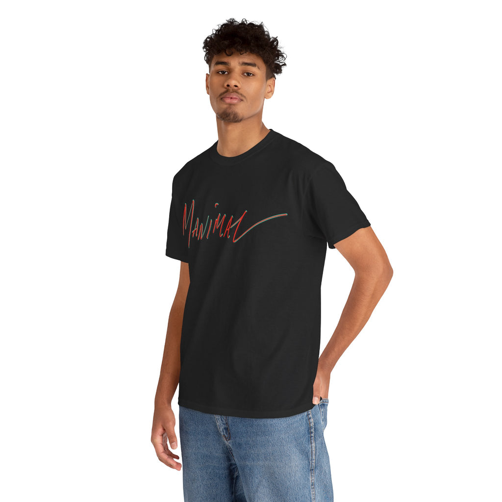 Written by Hand ‘Manimal’, Bold Funny Assertive Charactisation Unisex Tee Shirt | Unisex Cotton T-Shirt | Humorous, Semi-Formal Adult, Everyday T-shirt Gift | Simple Graphic 100% Cotton Eco-Friendly...