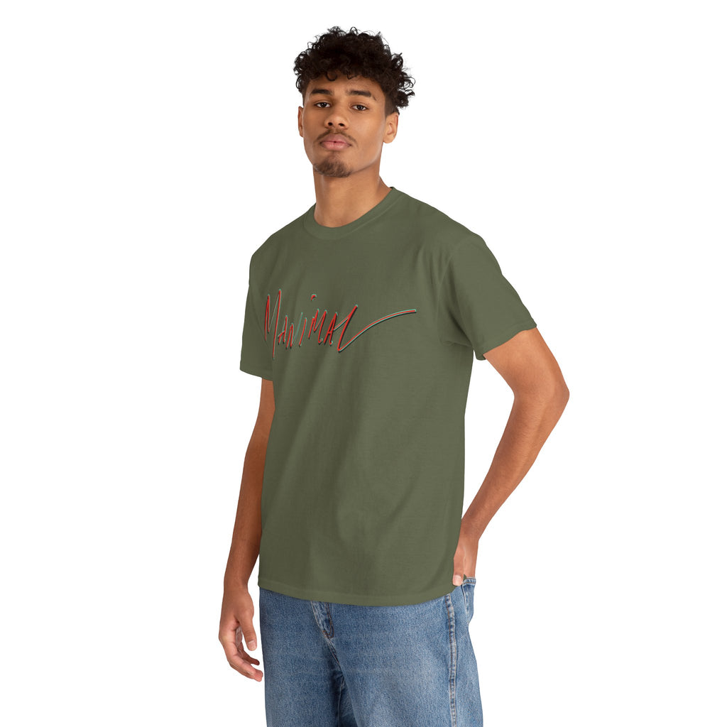 Written by Hand ‘Manimal’, Bold Funny Assertive Charactisation Unisex Tee Shirt | Unisex Cotton T-Shirt | Humorous, Semi-Formal Adult, Everyday T-shirt Gift | Simple Graphic 100% Cotton Eco-Friendly...