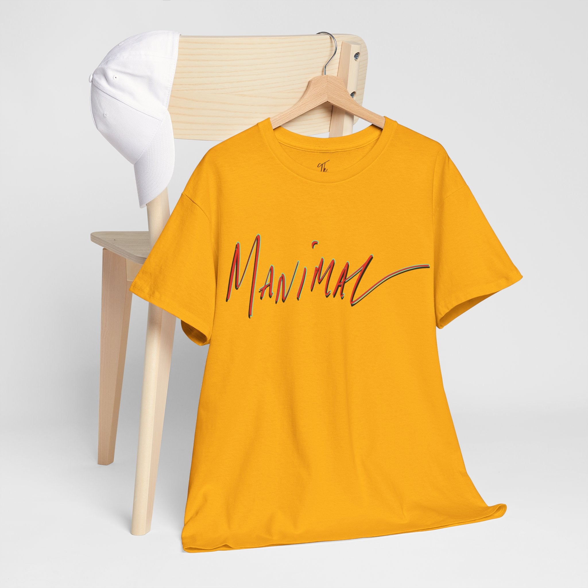 Written by Hand ‘Manimal’, Bold Funny Assertive Charactisation Unisex Tee Shirt | Unisex Cotton T-Shirt | Humorous, Semi-Formal Adult, Everyday T-shirt Gift | Simple Graphic 100% Cotton Eco-Friendly...