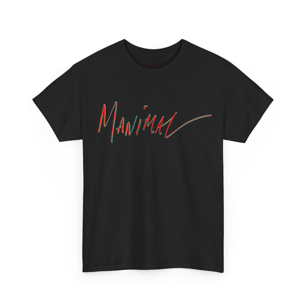 Written by Hand ‘Manimal’, Bold Funny Assertive Charactisation Unisex Tee Shirt | Unisex Cotton T-Shirt | Humorous, Semi-Formal Adult, Everyday T-shirt Gift | Simple Graphic 100% Cotton Eco-Friendly...