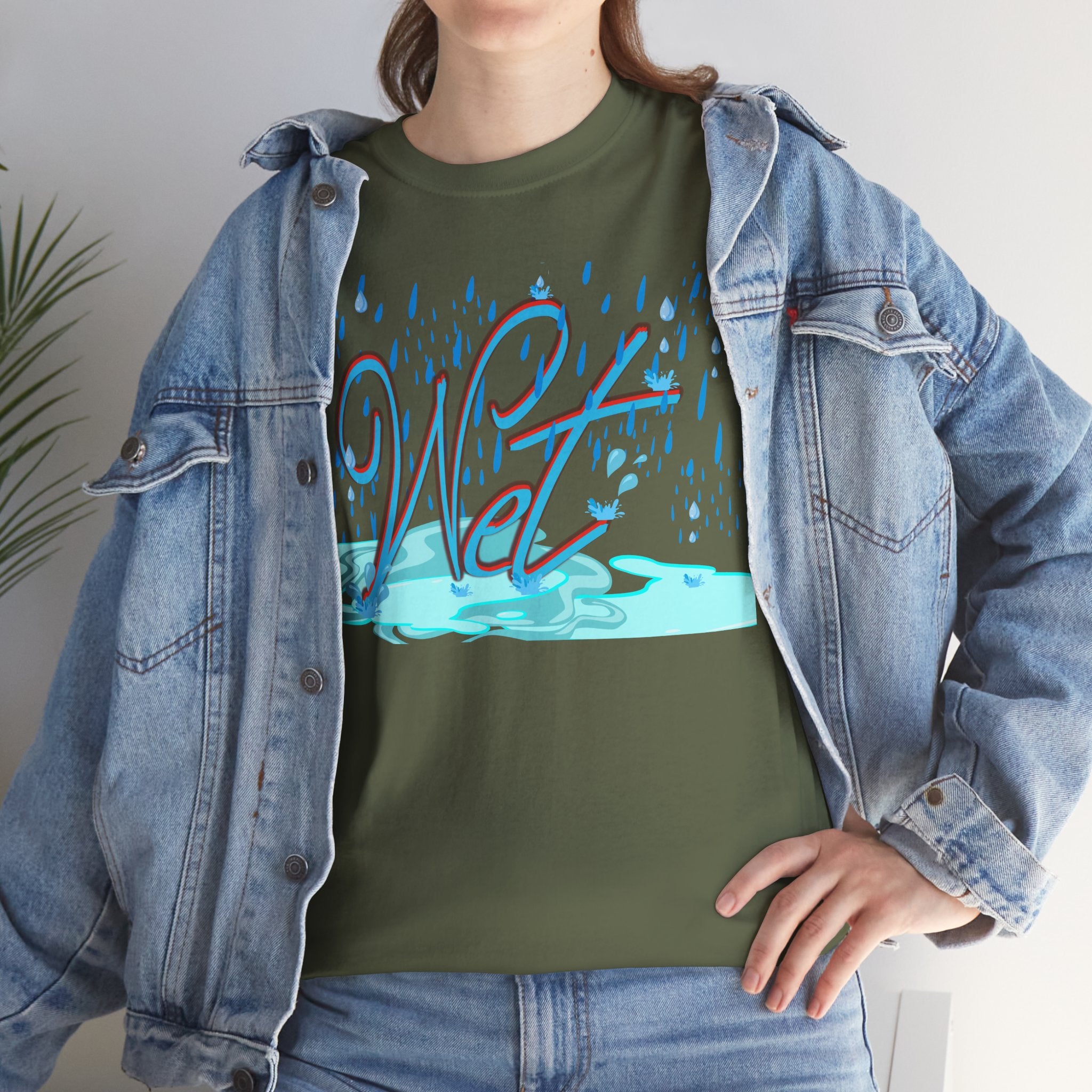 Wet Shirt | Bold Funny Assertion Tee | Unisex Cotton T-Shirt | Humorous Gift | Simple Graphic