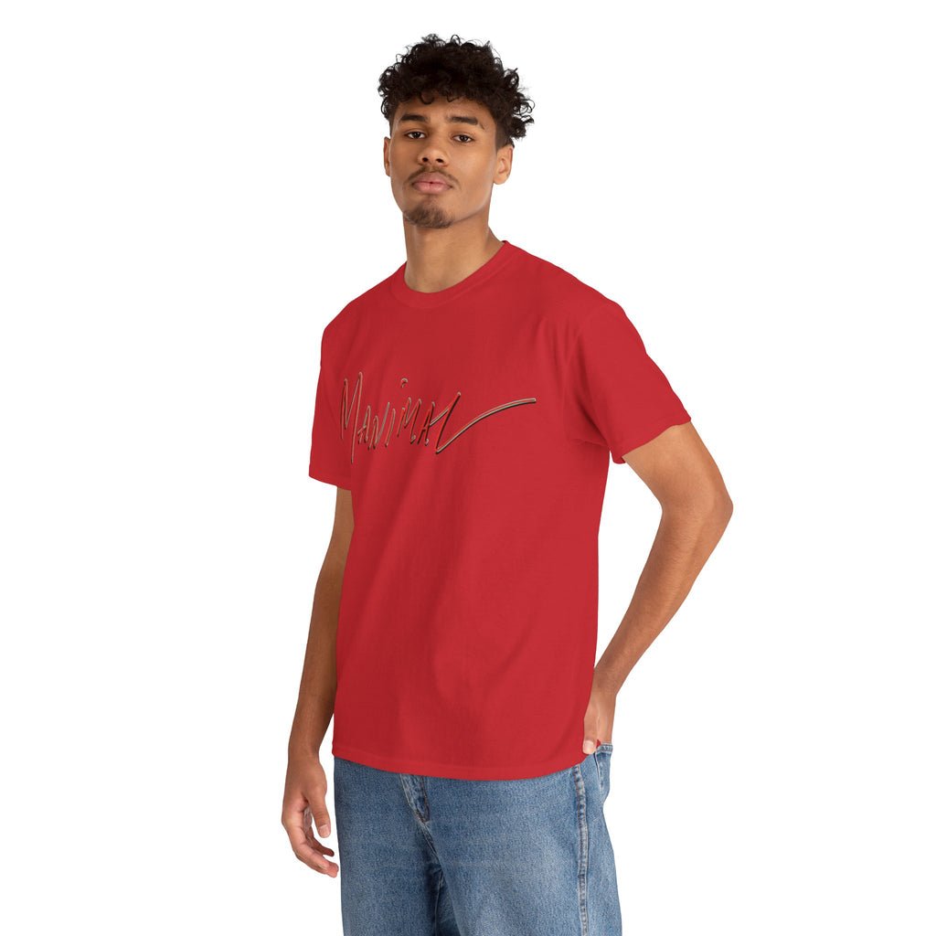 Written by Hand ‘Manimal’, Bold Funny Assertive Charactisation Unisex Tee Shirt | Unisex Cotton T-Shirt | Humorous, Semi-Formal Adult, Everyday T-shirt Gift | Simple Graphic 100% Cotton Eco-Friendly...