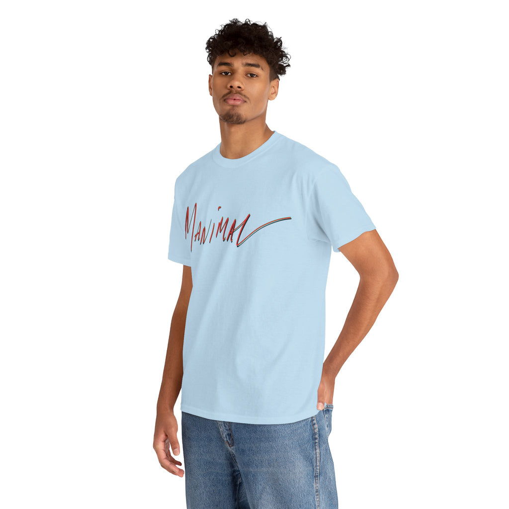 Written by Hand ‘Manimal’, Bold Funny Assertive Charactisation Unisex Tee Shirt | Unisex Cotton T-Shirt | Humorous, Semi-Formal Adult, Everyday T-shirt Gift | Simple Graphic 100% Cotton Eco-Friendly...