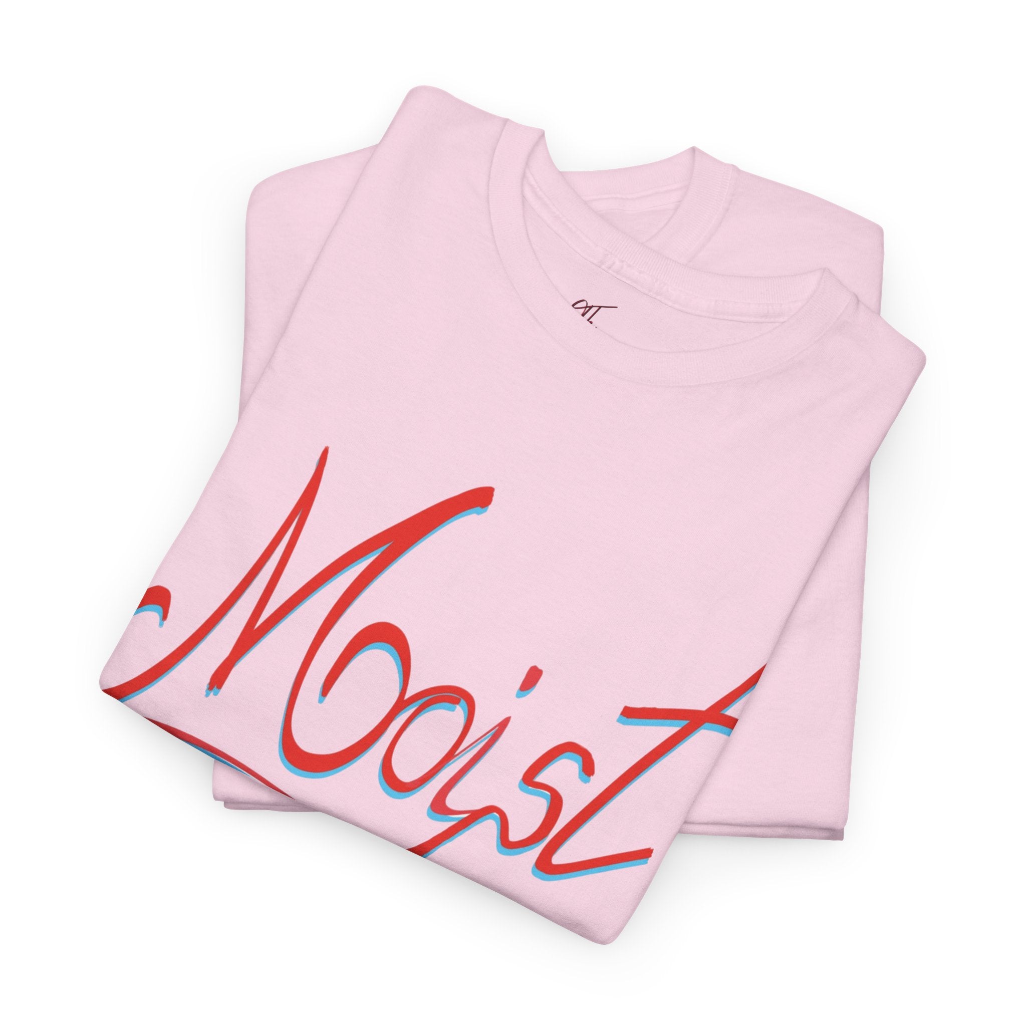 Moist Script T-Shirt — Playful Retro Typography Tee