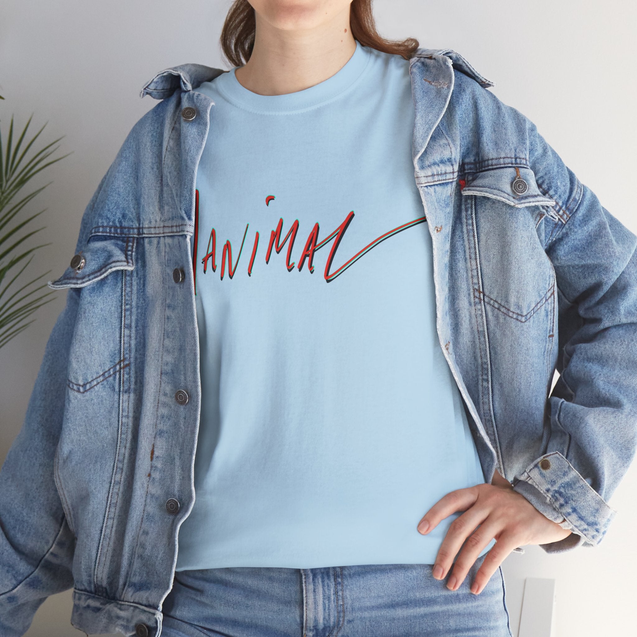 Written by Hand ‘Manimal’, Bold Funny Assertive Charactisation Unisex Tee Shirt | Unisex Cotton T-Shirt | Humorous, Semi-Formal Adult, Everyday T-shirt Gift | Simple Graphic 100% Cotton Eco-Friendly...