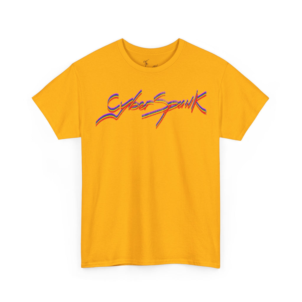 CyberSpunk Unisex Tee - Colourful Funny Cyberpunk Parody Shirt, Handwritten Design, Vibrant Graphic Tee, Casual Wear, Cyberpunk Fan Gift