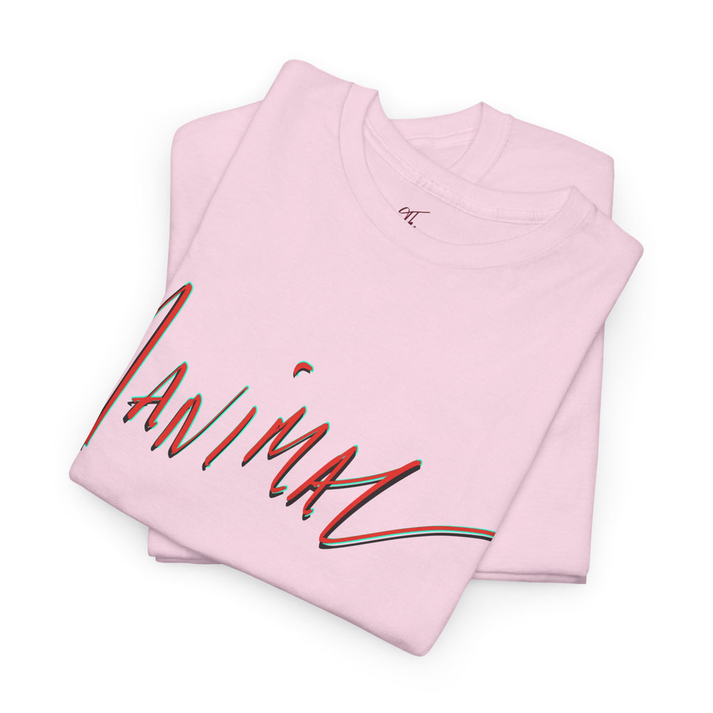 Written by Hand ‘Manimal’, Bold Funny Assertive Charactisation Unisex Tee Shirt | Unisex Cotton T-Shirt | Humorous, Semi-Formal Adult, Everyday T-shirt Gift | Simple Graphic 100% Cotton Eco-Friendly...