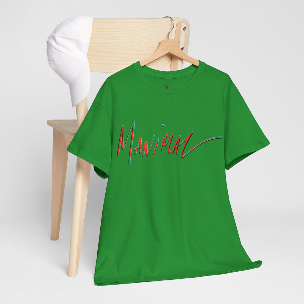 Written by Hand ‘Manimal’, Bold Funny Assertive Charactisation Unisex Tee Shirt | Unisex Cotton T-Shirt | Humorous, Semi-Formal Adult, Everyday T-shirt Gift | Simple Graphic 100% Cotton Eco-Friendly...