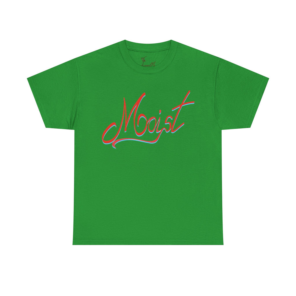 Moist Script T-Shirt — Playful Retro Typography Tee