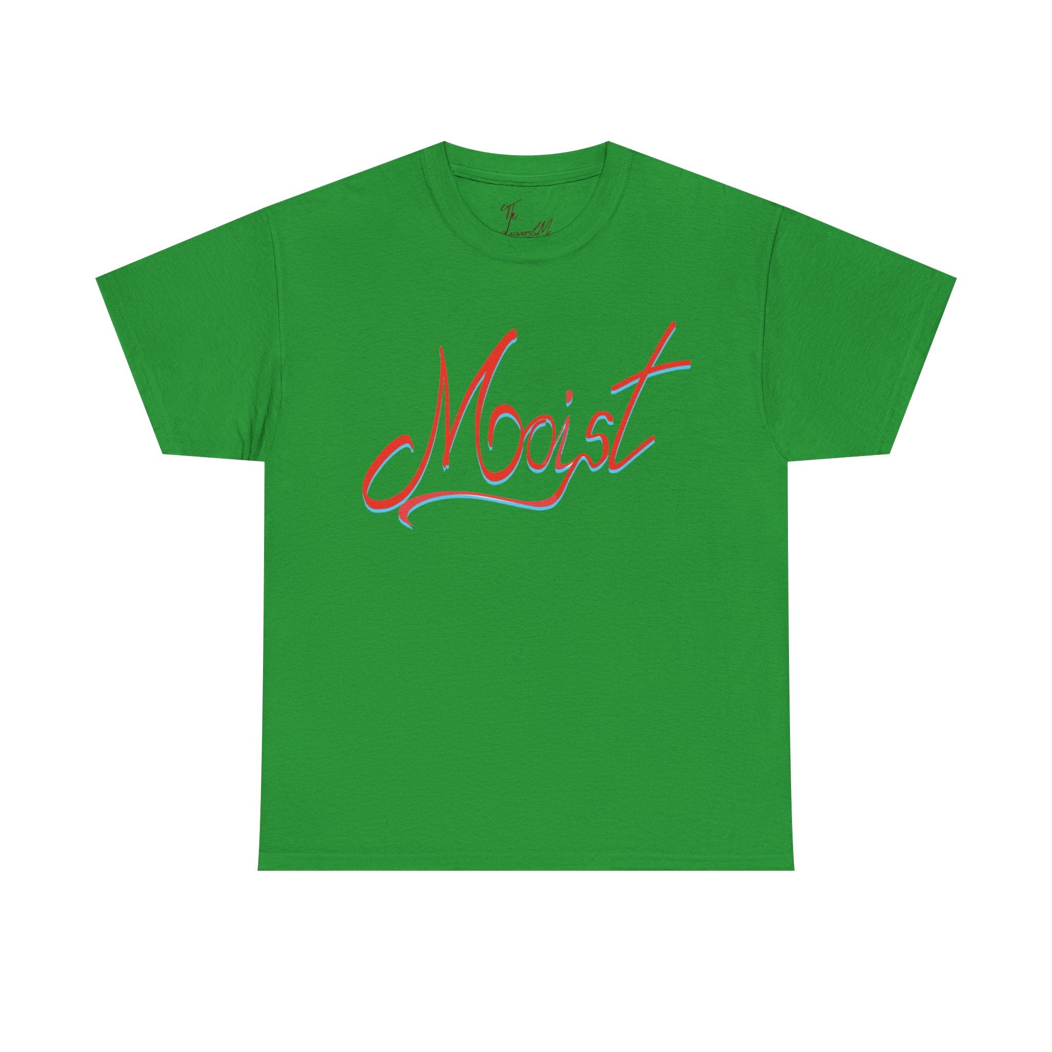 Moist Script T-Shirt — Playful Retro Typography Tee
