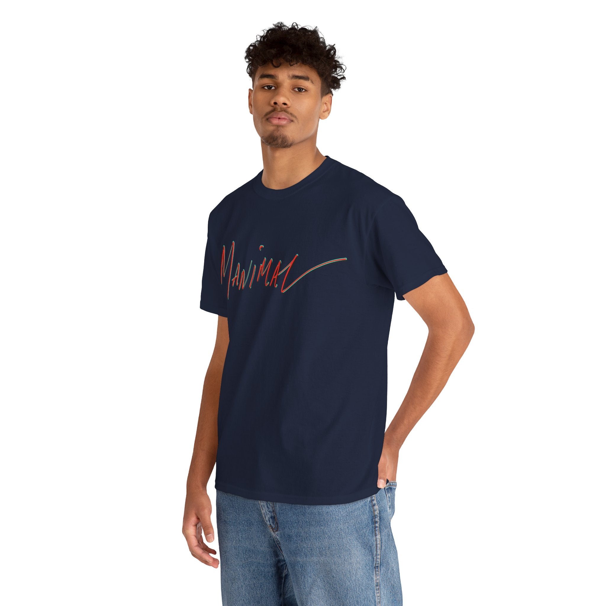 Written by Hand ‘Manimal’, Bold Funny Assertive Charactisation Unisex Tee Shirt | Unisex Cotton T-Shirt | Humorous, Semi-Formal Adult, Everyday T-shirt Gift | Simple Graphic 100% Cotton Eco-Friendly...