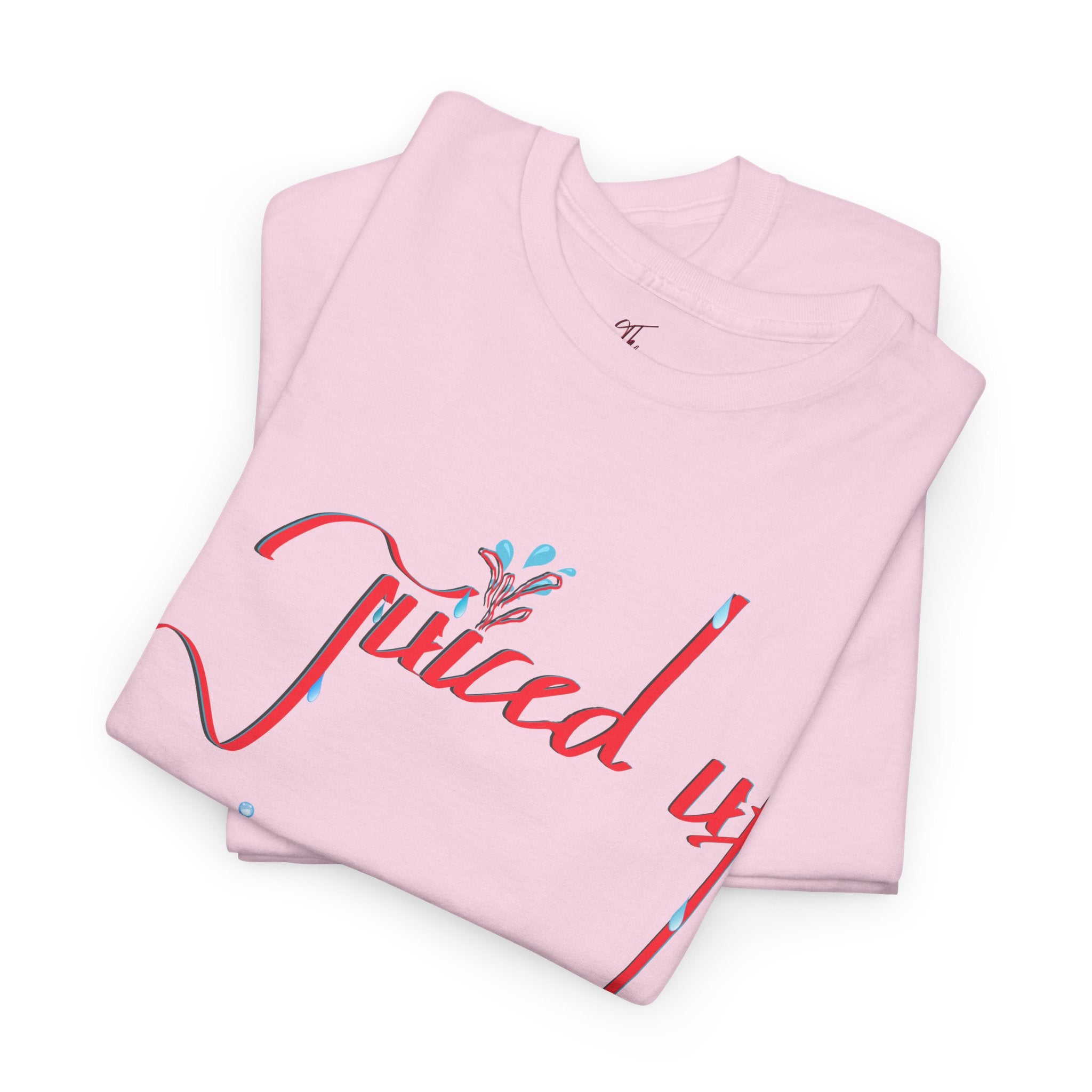 Hand-Written, Funny, Assertive 'Juiced Up' Unisex Tee, Bold Casual Everyday Shirt, Semi-Formal Adult Tshirt, 100% Cotton Eco-Friendly Top, Versatile Tee