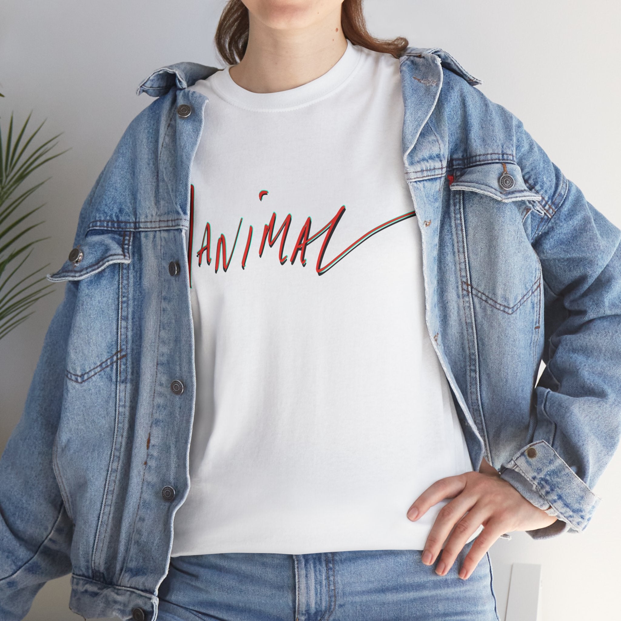 Written by Hand ‘Manimal’, Bold Funny Assertive Charactisation Unisex Tee Shirt | Unisex Cotton T-Shirt | Humorous, Semi-Formal Adult, Everyday T-shirt Gift | Simple Graphic 100% Cotton Eco-Friendly...