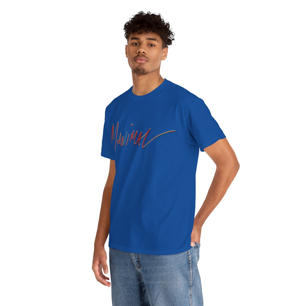 Written by Hand ‘Manimal’, Bold Funny Assertive Charactisation Unisex Tee Shirt | Unisex Cotton T-Shirt | Humorous, Semi-Formal Adult, Everyday T-shirt Gift | Simple Graphic 100% Cotton Eco-Friendly...