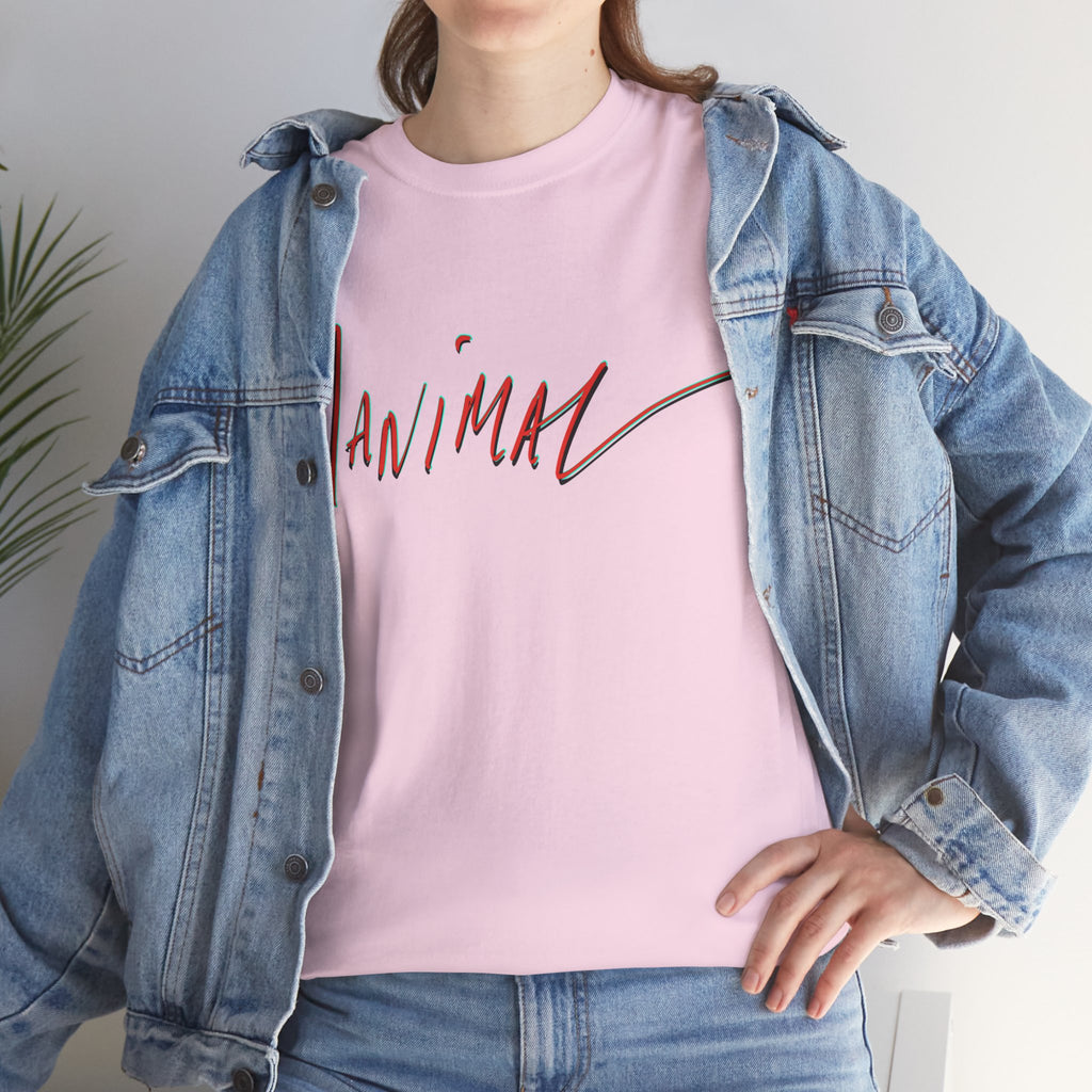Written by Hand ‘Manimal’, Bold Funny Assertive Charactisation Unisex Tee Shirt | Unisex Cotton T-Shirt | Humorous, Semi-Formal Adult, Everyday T-shirt Gift | Simple Graphic 100% Cotton Eco-Friendly...