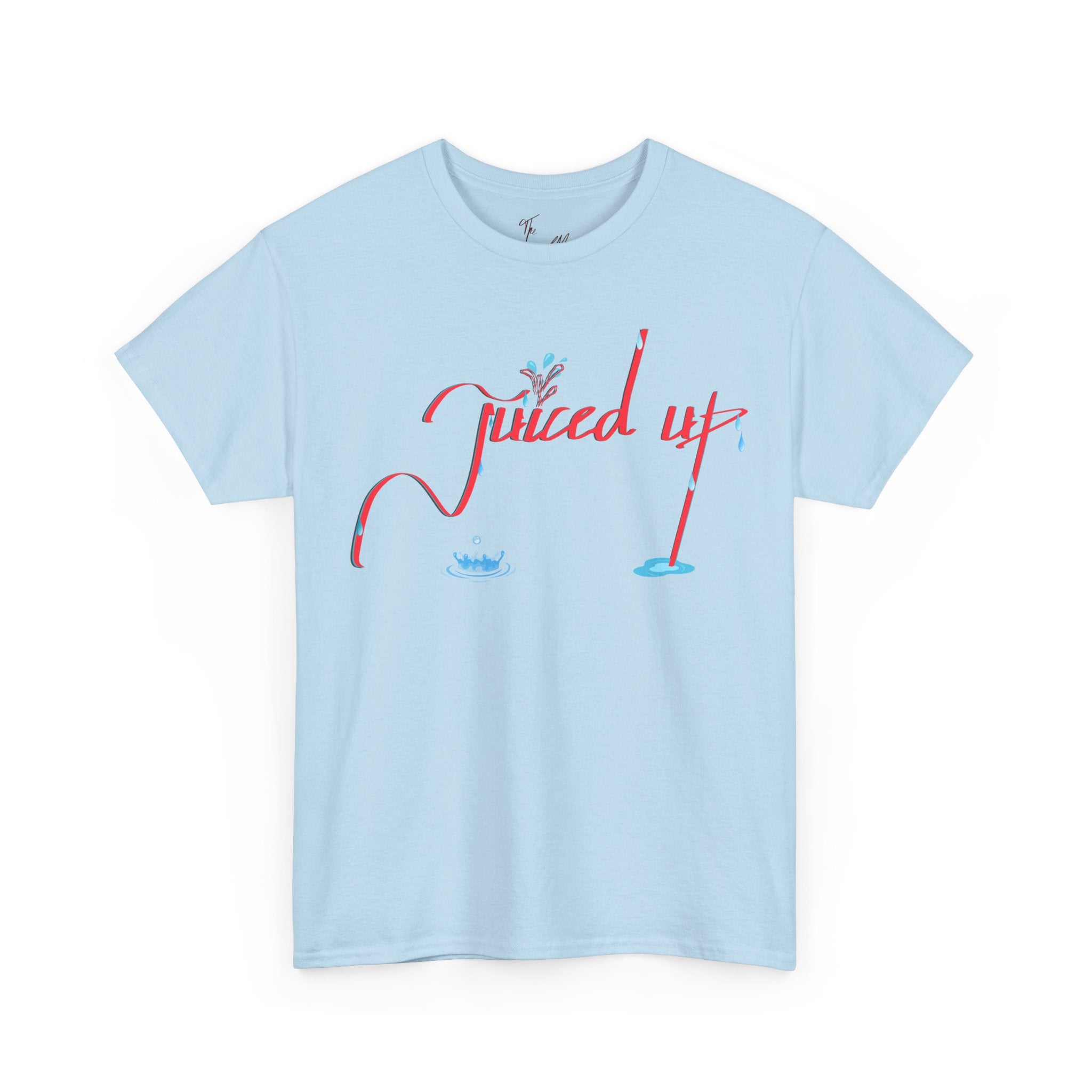 Hand-Written, Funny, Assertive 'Juiced Up' Unisex Tee, Bold Casual Everyday Shirt, Semi-Formal Adult Tshirt, 100% Cotton Eco-Friendly Top, Versatile Tee