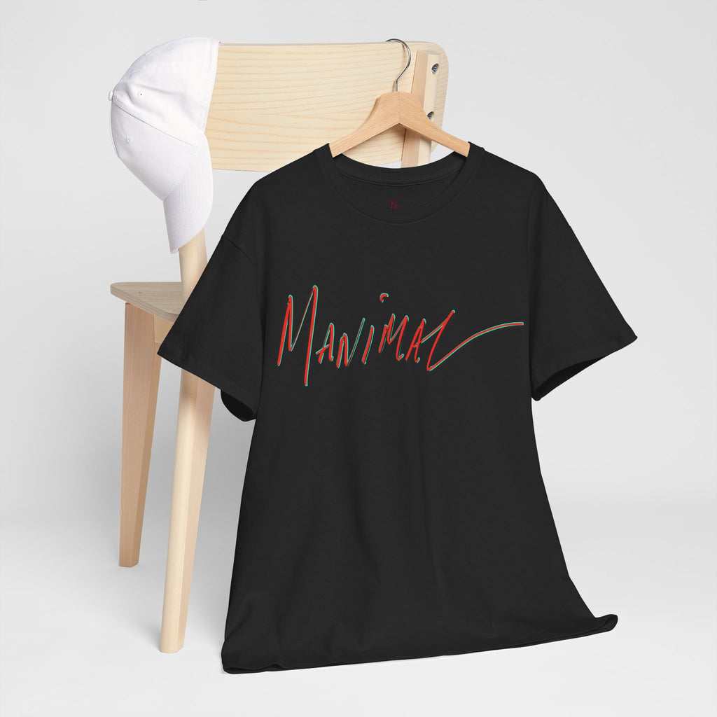 Written by Hand ‘Manimal’, Bold Funny Assertive Charactisation Unisex Tee Shirt | Unisex Cotton T-Shirt | Humorous, Semi-Formal Adult, Everyday T-shirt Gift | Simple Graphic 100% Cotton Eco-Friendly...