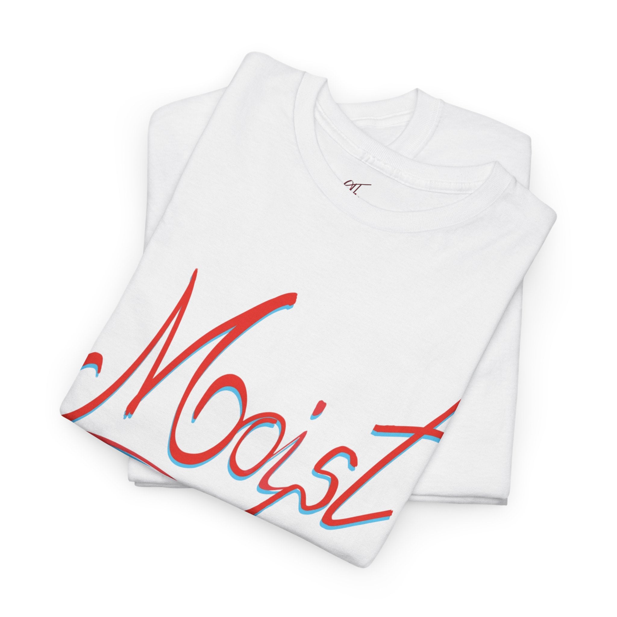 Moist Script T-Shirt — Playful Retro Typography Tee