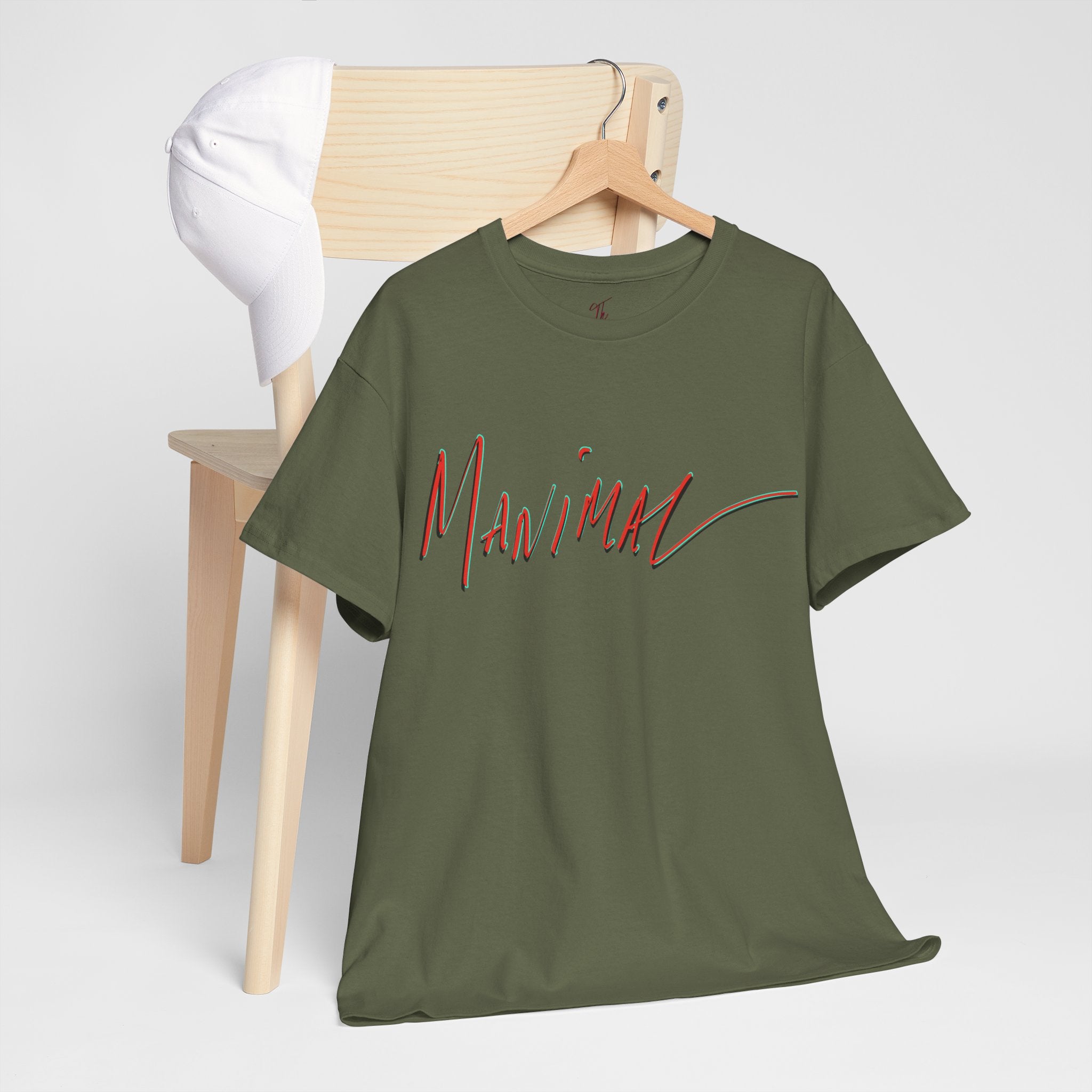 Written by Hand ‘Manimal’, Bold Funny Assertive Charactisation Unisex Tee Shirt | Unisex Cotton T-Shirt | Humorous, Semi-Formal Adult, Everyday T-shirt Gift | Simple Graphic 100% Cotton Eco-Friendly...