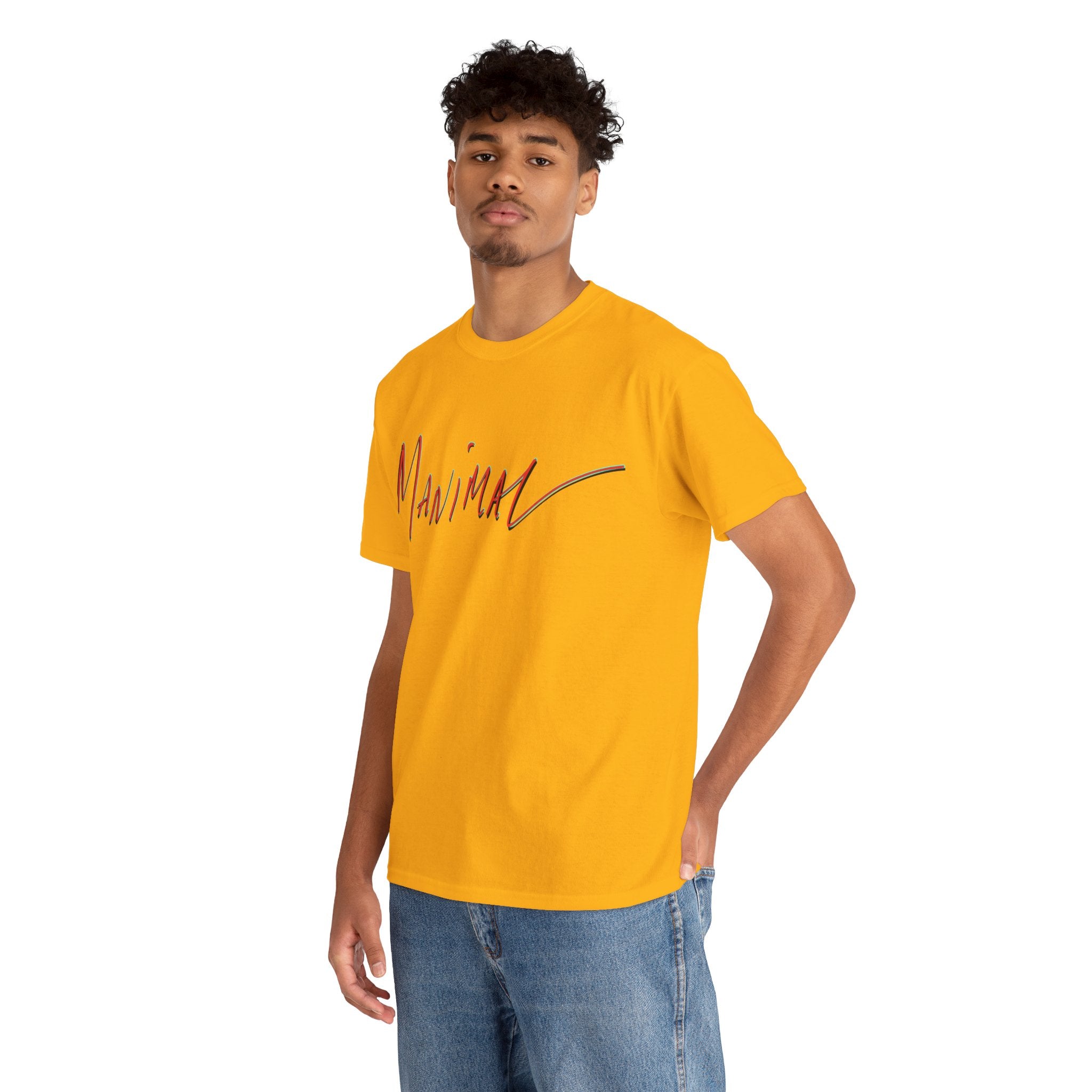 Written by Hand ‘Manimal’, Bold Funny Assertive Charactisation Unisex Tee Shirt | Unisex Cotton T-Shirt | Humorous, Semi-Formal Adult, Everyday T-shirt Gift | Simple Graphic 100% Cotton Eco-Friendly...