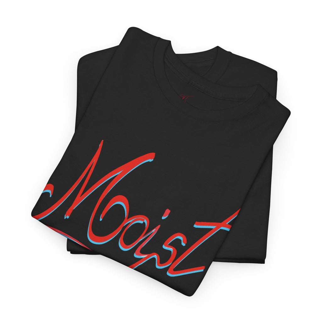 Moist Script T-Shirt — Playful Retro Typography Tee