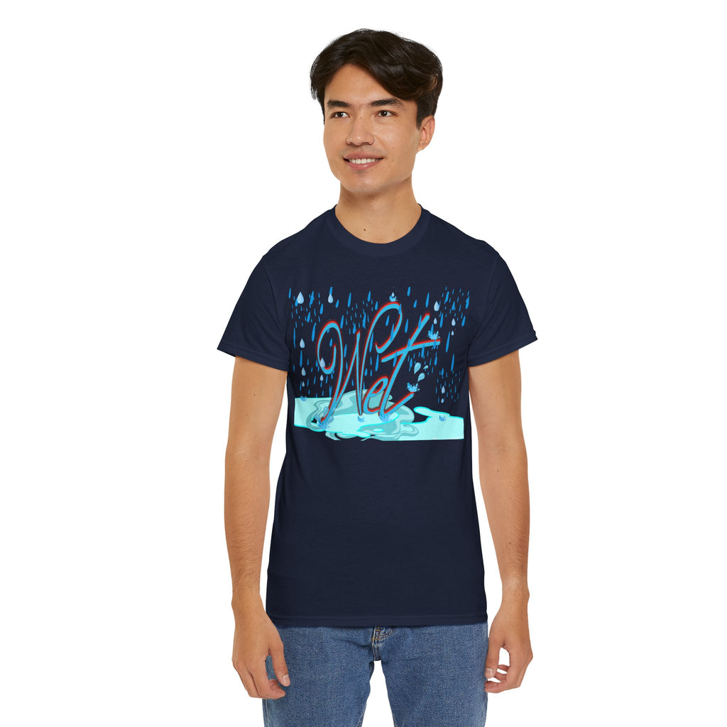 Wet Shirt | Bold Funny Assertion Tee | Unisex Cotton T-Shirt | Humorous Gift | Simple Graphic