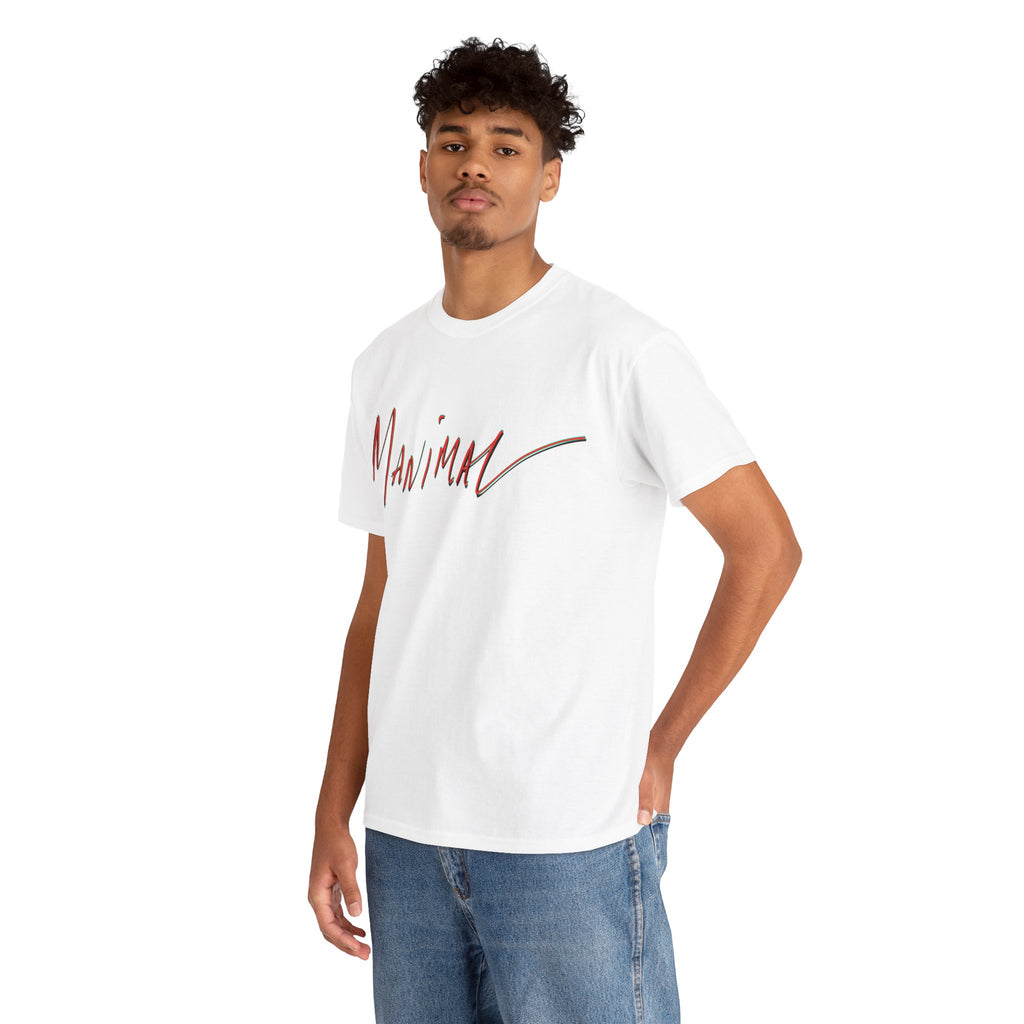 Written by Hand ‘Manimal’, Bold Funny Assertive Charactisation Unisex Tee Shirt | Unisex Cotton T-Shirt | Humorous, Semi-Formal Adult, Everyday T-shirt Gift | Simple Graphic 100% Cotton Eco-Friendly...
