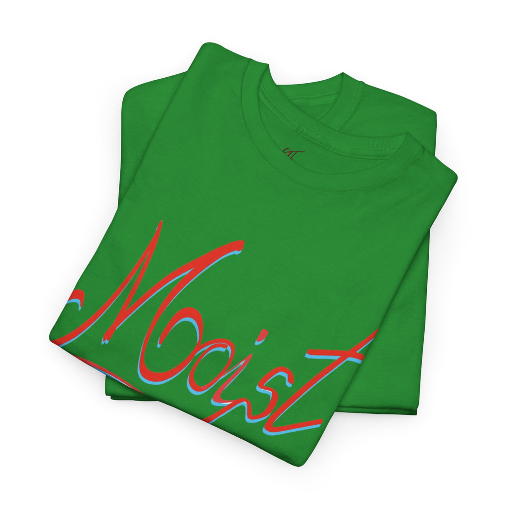 Moist Script T-Shirt — Playful Retro Typography Tee