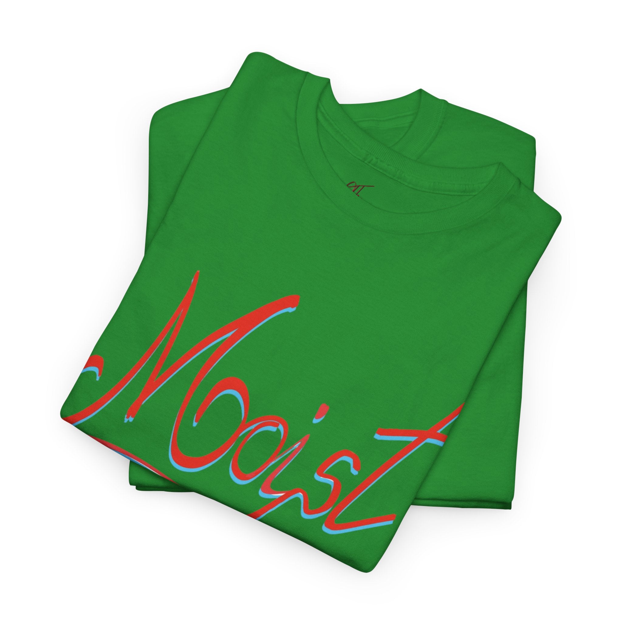 Moist Script T-Shirt — Playful Retro Typography Tee