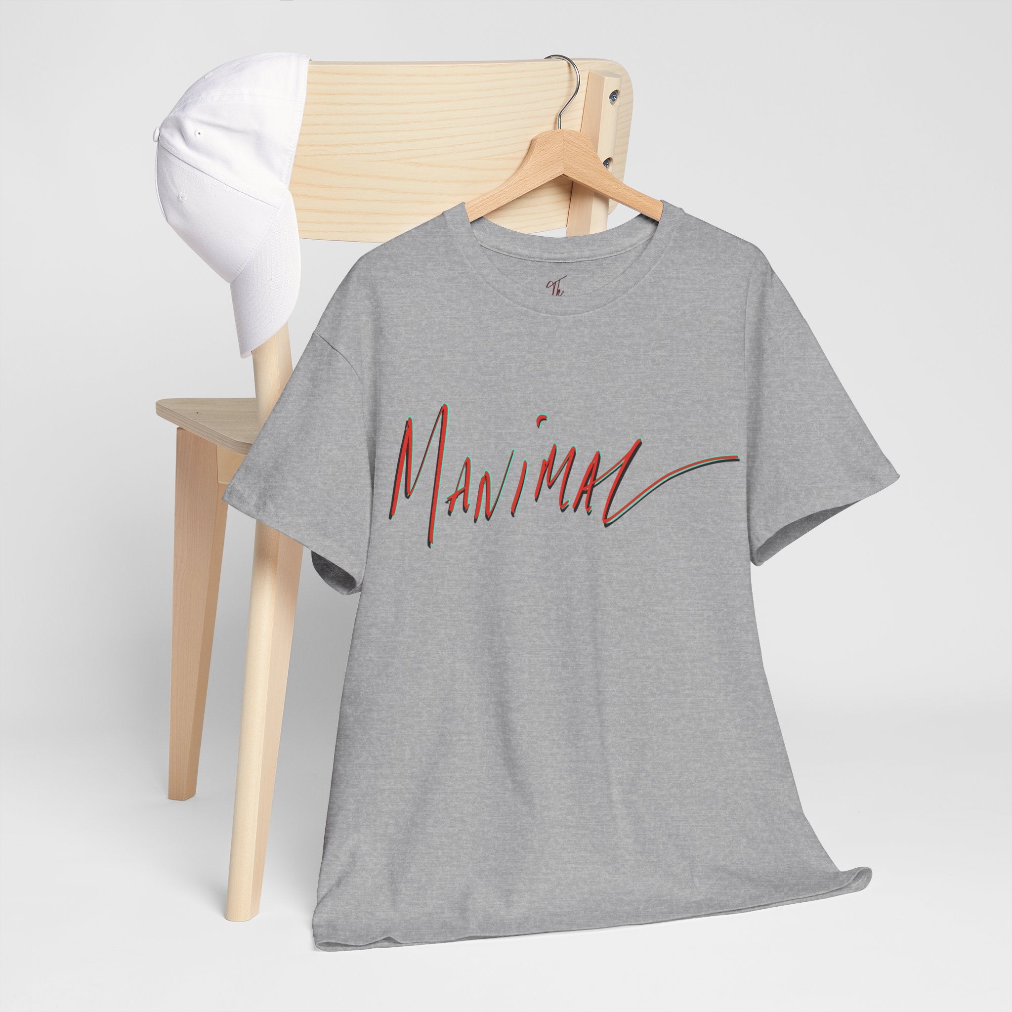 Written by Hand ‘Manimal’, Bold Funny Assertive Charactisation Unisex Tee Shirt | Unisex Cotton T-Shirt | Humorous, Semi-Formal Adult, Everyday T-shirt Gift | Simple Graphic 100% Cotton Eco-Friendly...